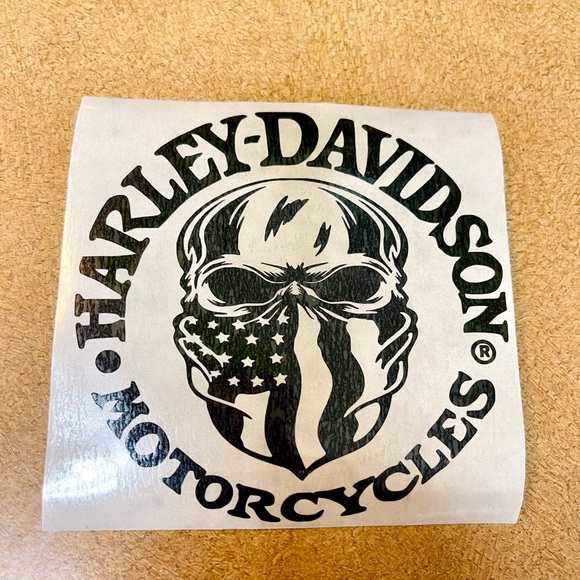 Harley Black matte 4” motorcycle decals New set2 - Picture 6 of 7
